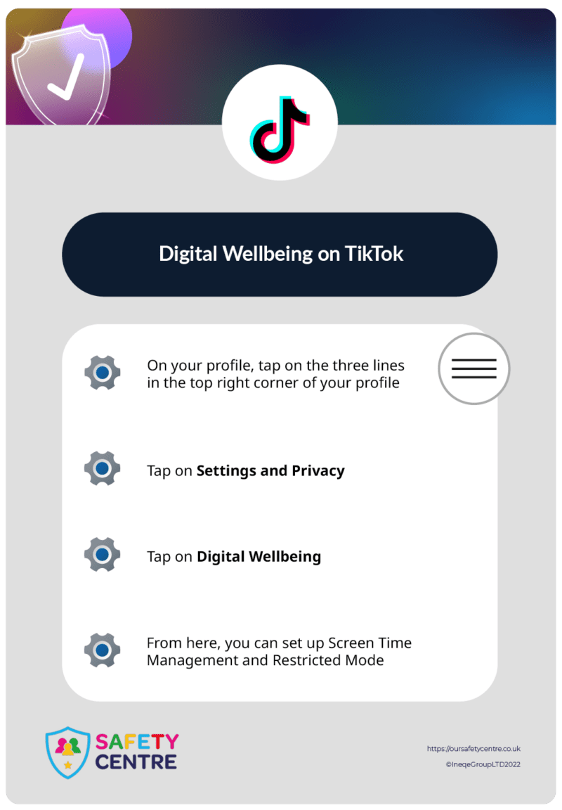 TikTok: Digital Wellbeing – Our Safety Centre