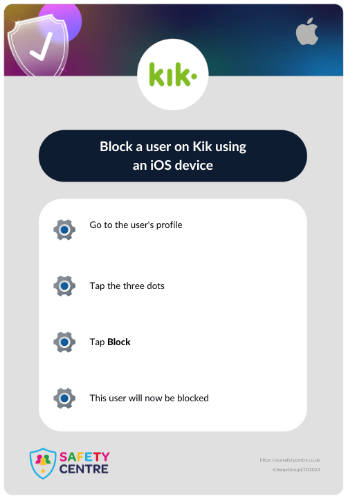 Block on Kik The Online Safety Centre