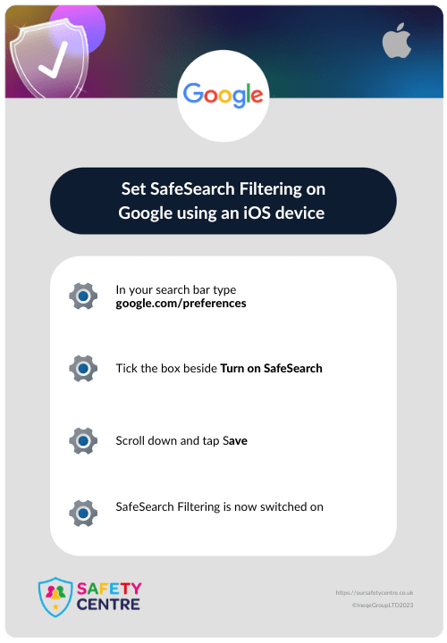Safety Settings on Google The Online Safety Centre